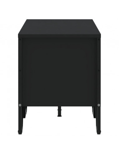 Mobile Porta TV Nero 122x34x41 cm in Legno Multistrato