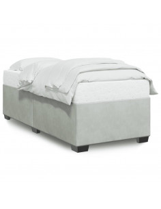 Giroletto Grigio Chiaro 90x200 cm in Velluto 2