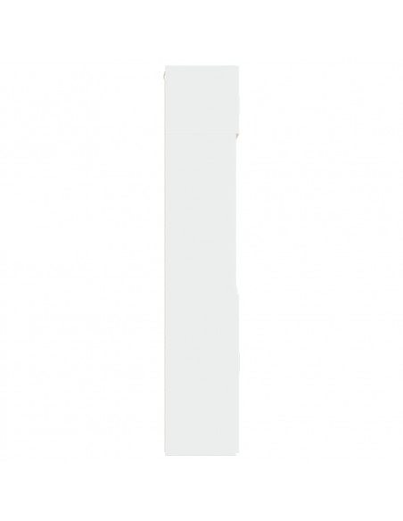 Mobile Portaoggetti Bianco 80x42,5x225 cm in Truciolato