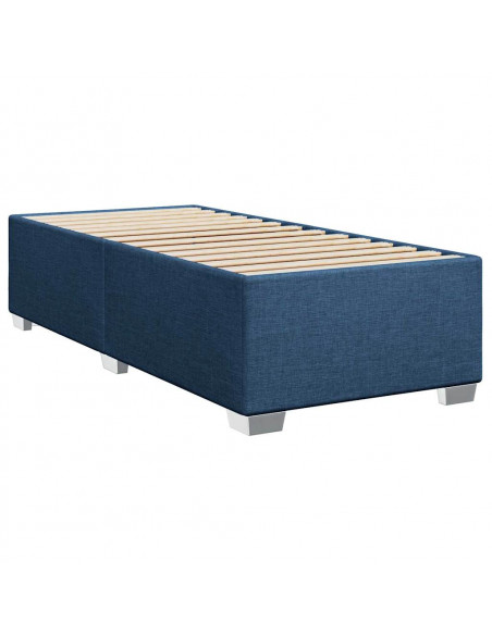 Giroletto a Molle con Materasso Blu 80x200 cm inTessuto