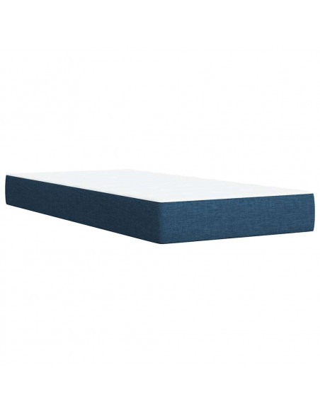 Giroletto a Molle con Materasso Blu 80x200 cm inTessuto