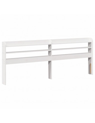 Letto senza Materasso Bianco 180x200 cm Legno Massello di Pino