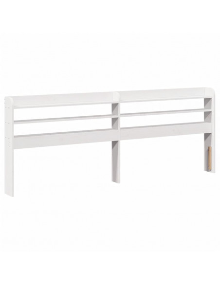 Letto senza Materasso Bianco 180x200 cm Legno Massello di Pino