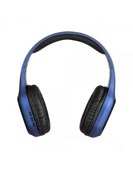 NGS Artica Sloth  Cuffie Bluetoot con cavo e senza cavo, Musica e Chiamate,  Nero, Blu