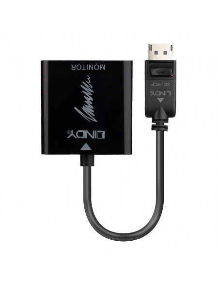 Lindy 41068 cavo e adattatore video 1,5 m DisplayPort HDMI tipo A (Standard) Nero