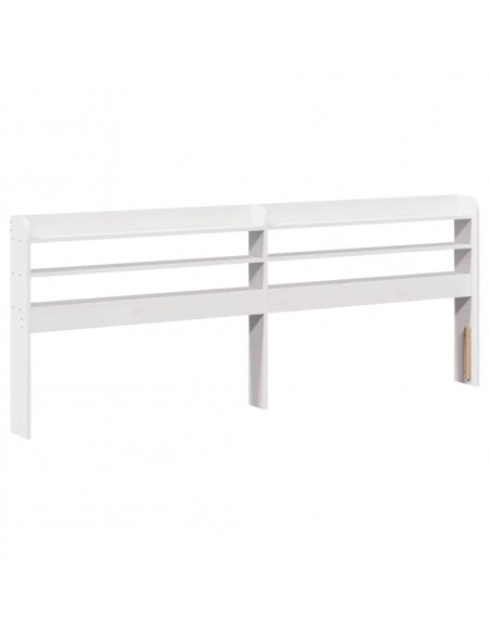 Letto senza Materasso Bianco 180x200 cm Legno Massello di Pino