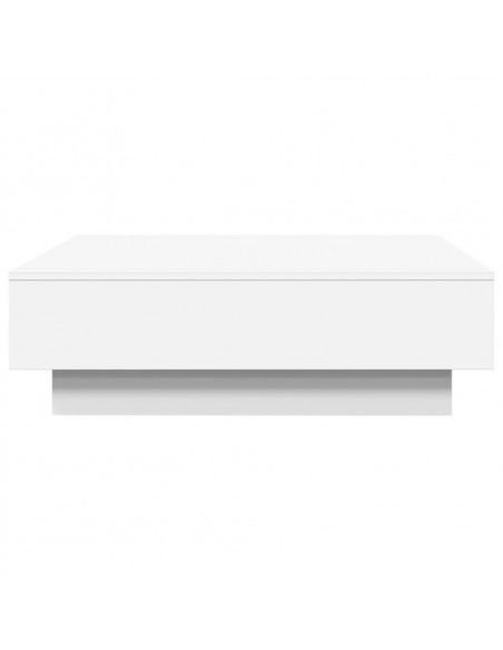 Tavolino da Salotto Bianco 90x90x28 cm in Truciolato