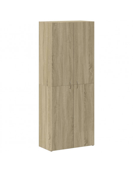 Schedario Rovere Sonoma 60x32x153 cm in Truciolato