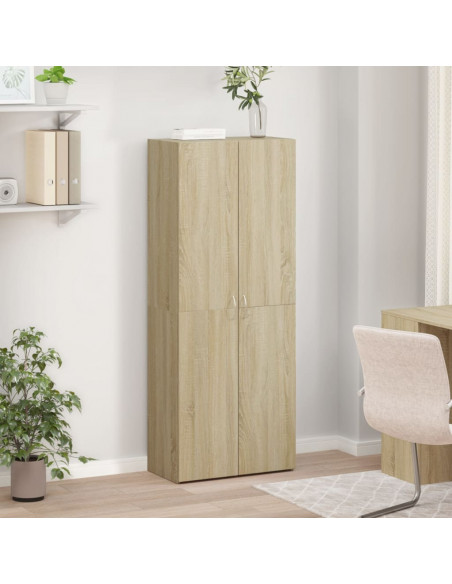 Schedario Rovere Sonoma 60x32x153 cm in Truciolato