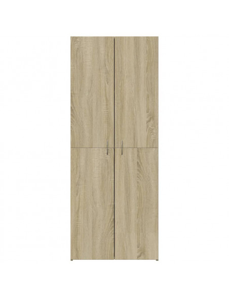 Schedario Rovere Sonoma 60x32x153 cm in Truciolato