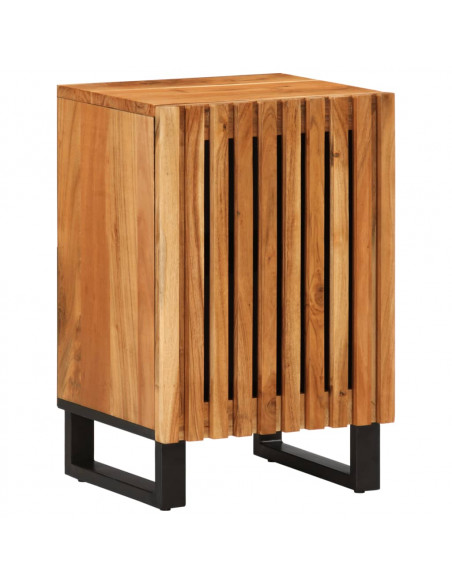 Mobile da Bagno 38x34x58 cm in Legno Massello di Acacia