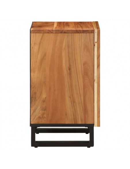 Mobile da Bagno 38x34x58 cm in Legno Massello di Acacia