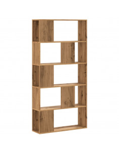 Libreria 5 Piani Rovere Artigianale 80,5x23,5x162,5 Multistrato 2