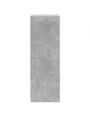 Credenza con LED Grigio Cemento 38x34x100 cm Legno Multistrato