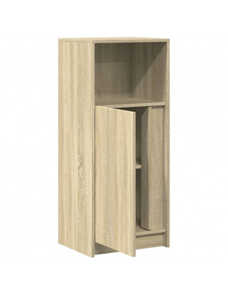 Credenza con LED Rovere Sonoma 42,5x34x100 cm Legno Multistrato