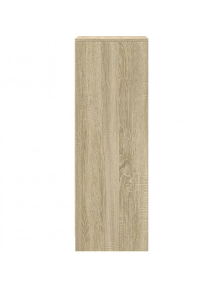 Credenza con LED Rovere Sonoma 42,5x34x100 cm Legno Multistrato