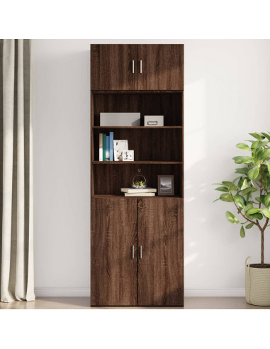 Mobile a Parete Rovere Marrone 80x42,5x40 cm Legno Multistrato