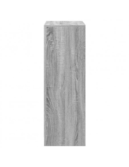Credenza con LED Grigio Sonoma 72x34x100cm in Legno Multistrato