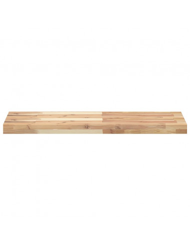 Ripiano a Parete 100x30x4 cm Legno Massello Acacia Non Trattato