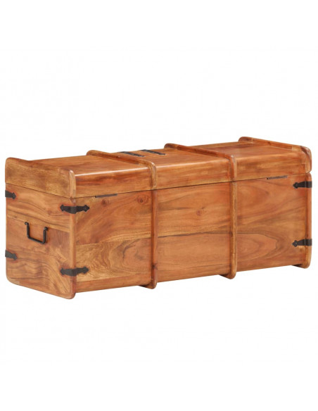 Baule 90x40x40 cm in Legno Massello di Acacia
