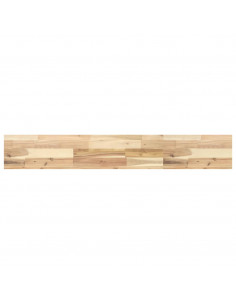 Ripiano a Parete 120x20x4 cm Legno Massello Acacia Non Trattato 2