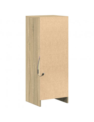 Credenza con LED Rovere Sonoma 38x34x100cm in Legno Multistrato