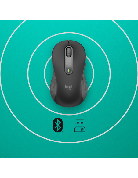 Logitech Signature M650 mouse Ufficio Mancino RF senza fili + Bluetooth Ottico 4000 DPI