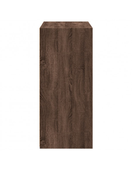 Credenza Rovere Marrone 70x41x93 cm in Legno Multistrato