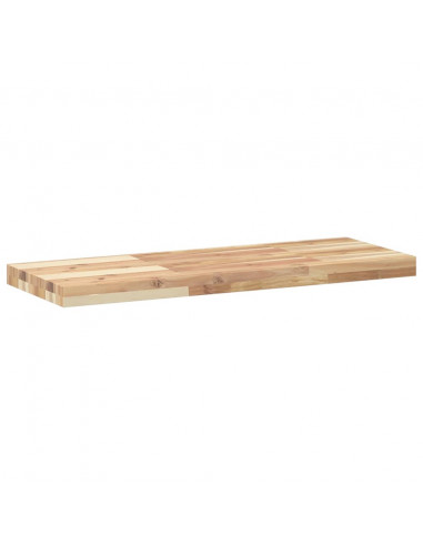 Mensole da Parete 2 pz 80x30x4 cm Legno Acacia Non Trattato