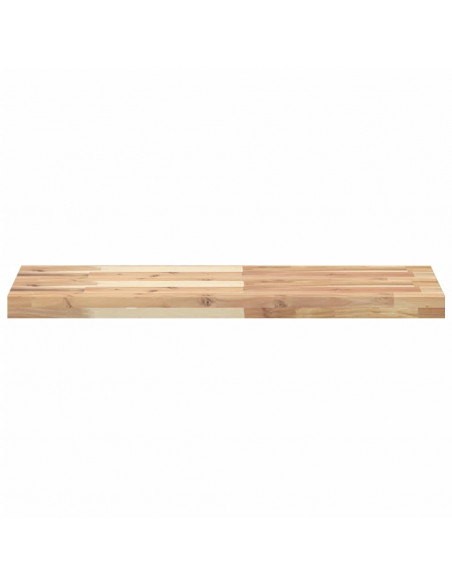 Mensole da Parete 2 pz 80x30x4 cm Legno Acacia Non Trattato