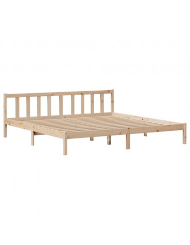 Letto senza Materasso 180x200 cm in Legno Massello di Pino