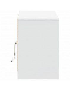 Mobile Porta TV con LED Bianco 100x34x50 cm in Truciolato 2
