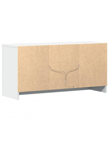 Mobile Porta TV con LED Bianco 100x34x50 cm in Truciolato
