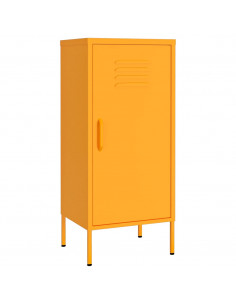 Armadietto Giallo Senape 42,5x35x101,5 cm in Acciaio 2