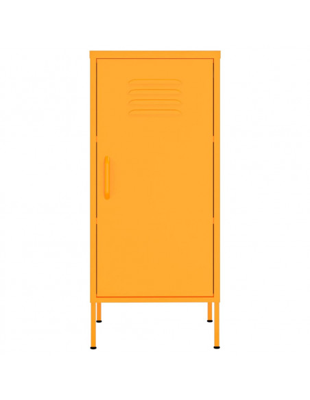 Armadietto Giallo Senape 42,5x35x101,5 cm in Acciaio