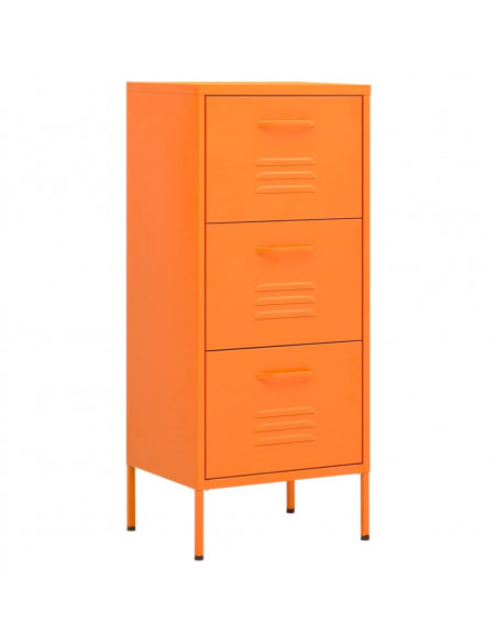 Armadietto Arancione 42,5x35x101,5 cm in Acciaio