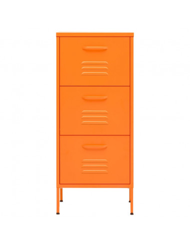 Armadietto Arancione 42,5x35x101,5 cm in Acciaio