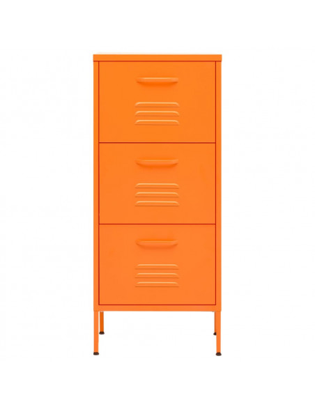 Armadietto Arancione 42,5x35x101,5 cm in Acciaio