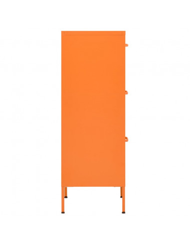 Armadietto Arancione 42,5x35x101,5 cm in Acciaio