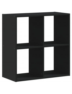Libreria Nera 68,5x32x68,5 cm in Legno Multistrato 2