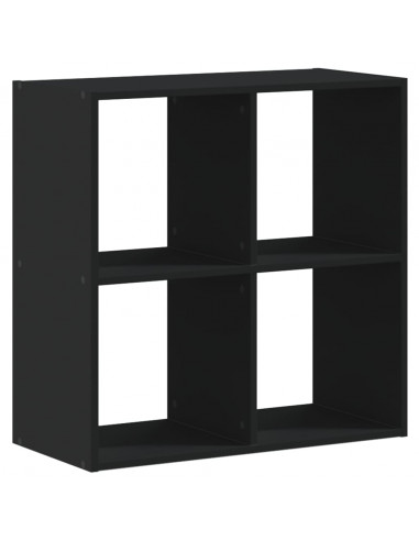 Libreria Nera 68,5x32x68,5 cm in Legno Multistrato