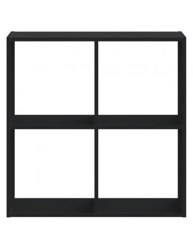 Libreria Nera 68,5x32x68,5 cm in Legno Multistrato