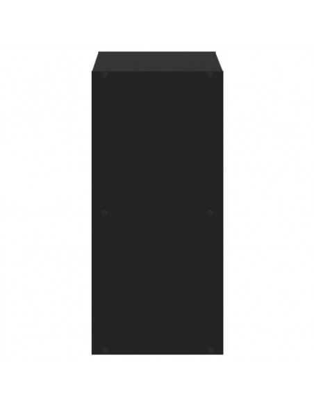 Libreria Nera 68,5x32x68,5 cm in Legno Multistrato