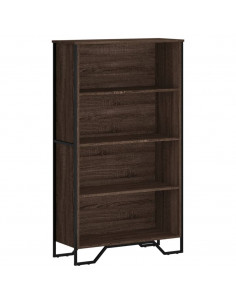 Libreria Rovere Marrone 80x31x137,5 cm in Legno Multistrato 2