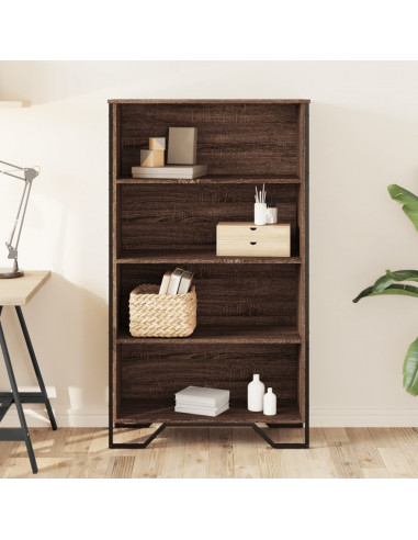 Libreria Rovere Marrone 80x31x137,5 cm in Legno Multistrato