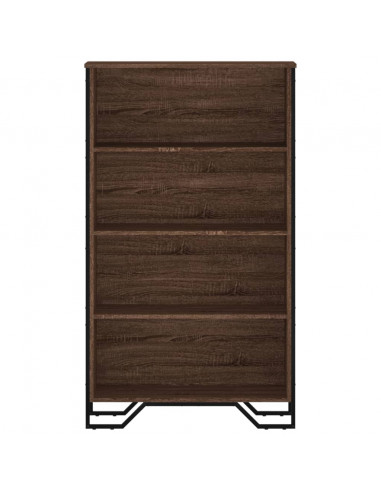 Libreria Rovere Marrone 80x31x137,5 cm in Legno Multistrato