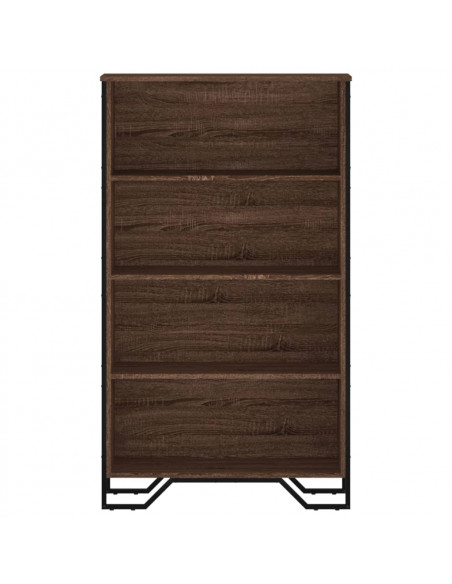 Libreria Rovere Marrone 80x31x137,5 cm in Legno Multistrato