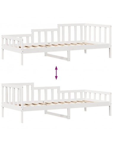 Dormeuse con Cassetti 90x190 cm in Legno Massello Pino