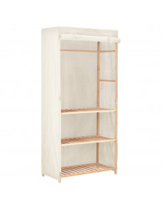 Armadio per Indumenti a 3 Ripiani 79x40x170 cm 2