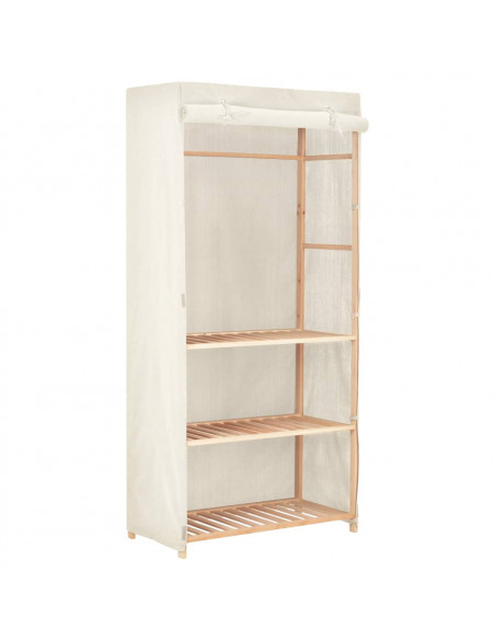 Armadio per Indumenti a 3 Ripiani 79x40x170 cm